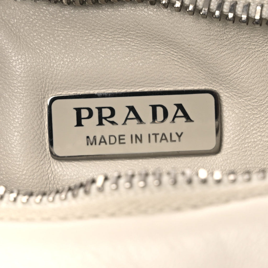 Nappa Soft Padded Mini Bag White