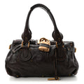 Calfskin Medium Paddington Satchel Brown