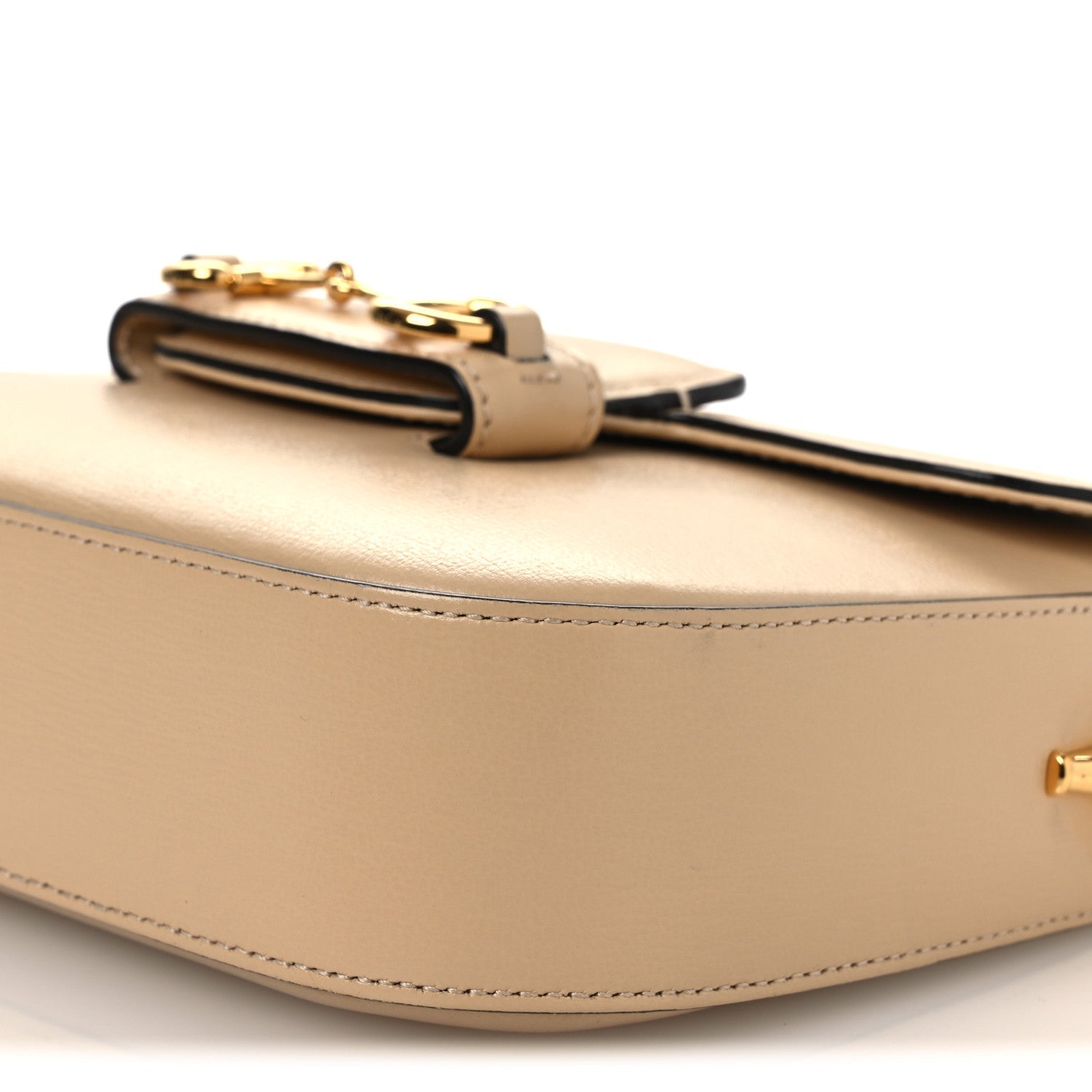 Azalea Calfskin Web Mini Horsebit 1955 Shoulder Bag Bubble Tea
