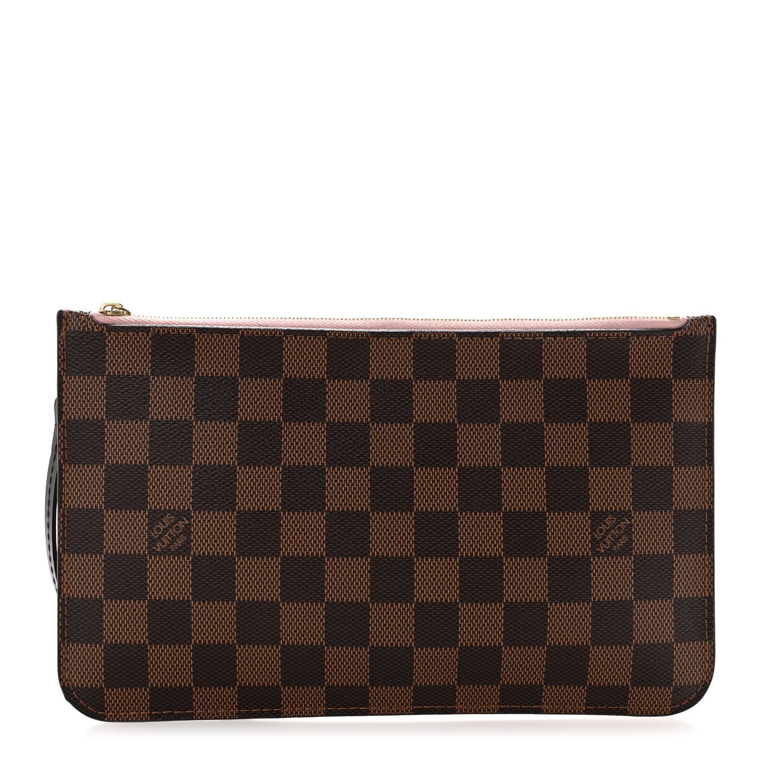 Damier Ebene Neverfull MM GM Pochette Rose Ballerine