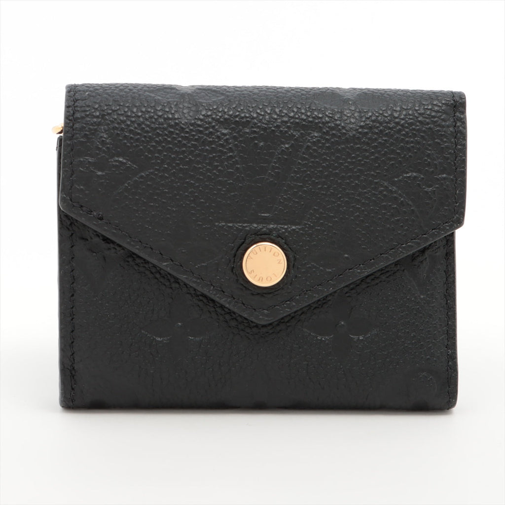 Louis Vuitton Noir Monogram Empreinte Leather Zoe Wallet [Clearance Sale]
