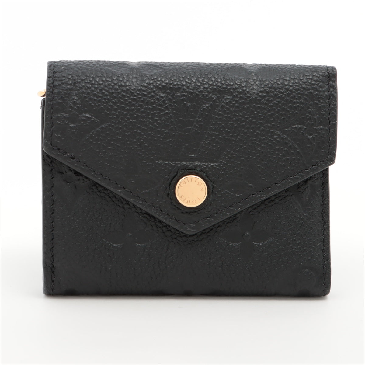 Louis Vuitton Noir Monogram Empreinte Leather Zoe Wallet [Clearance Sale]