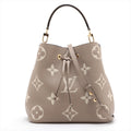Louis Vuitton Tourterelle Bicolour Monogram Empreinte Leather NeoNoe MM [Rented Out)