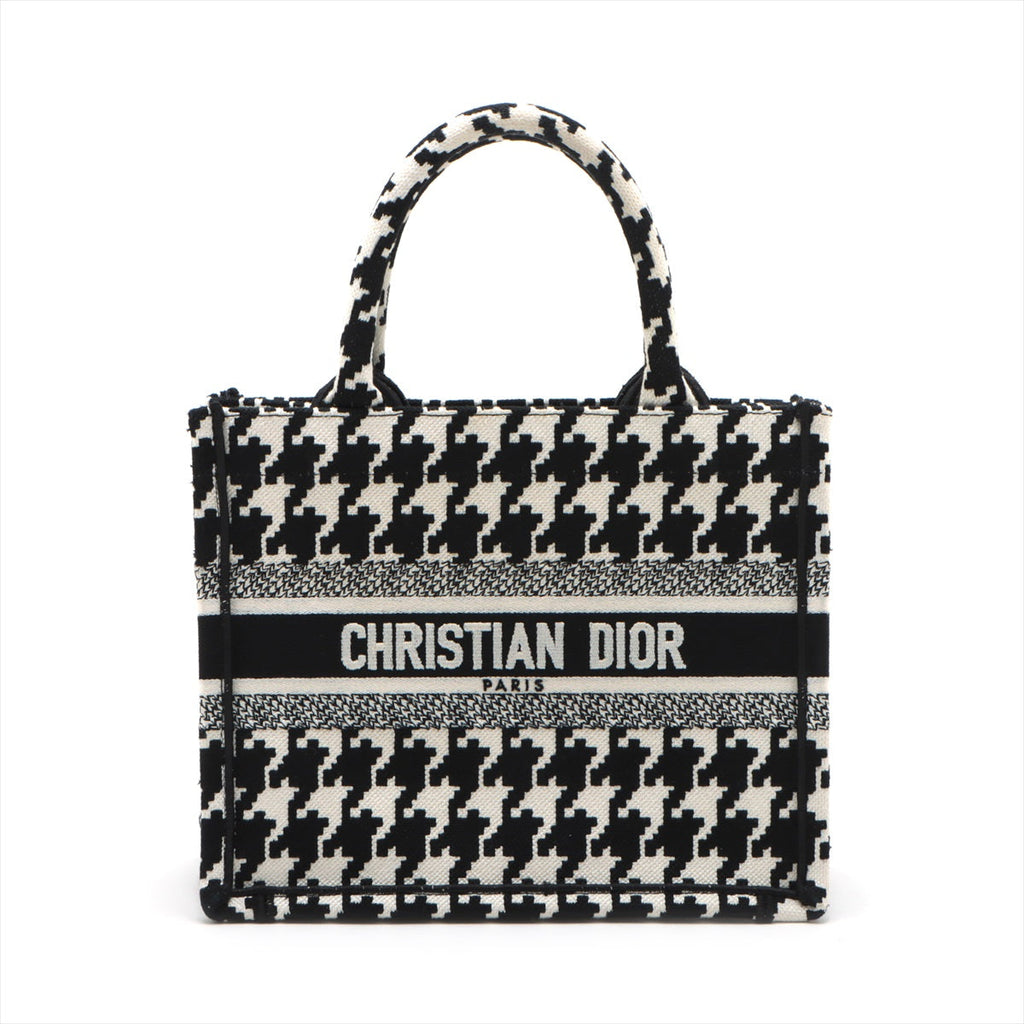 Christian Dior Black X White Canvas Small Book Tote [Clearance Sale]