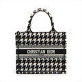 Christian Dior Black X White Canvas Small Book Tote [Clearance Sale]