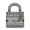 Christian Dior Black X White Embroidery Mini Lady D-Lite Bag [Clearance Sale]