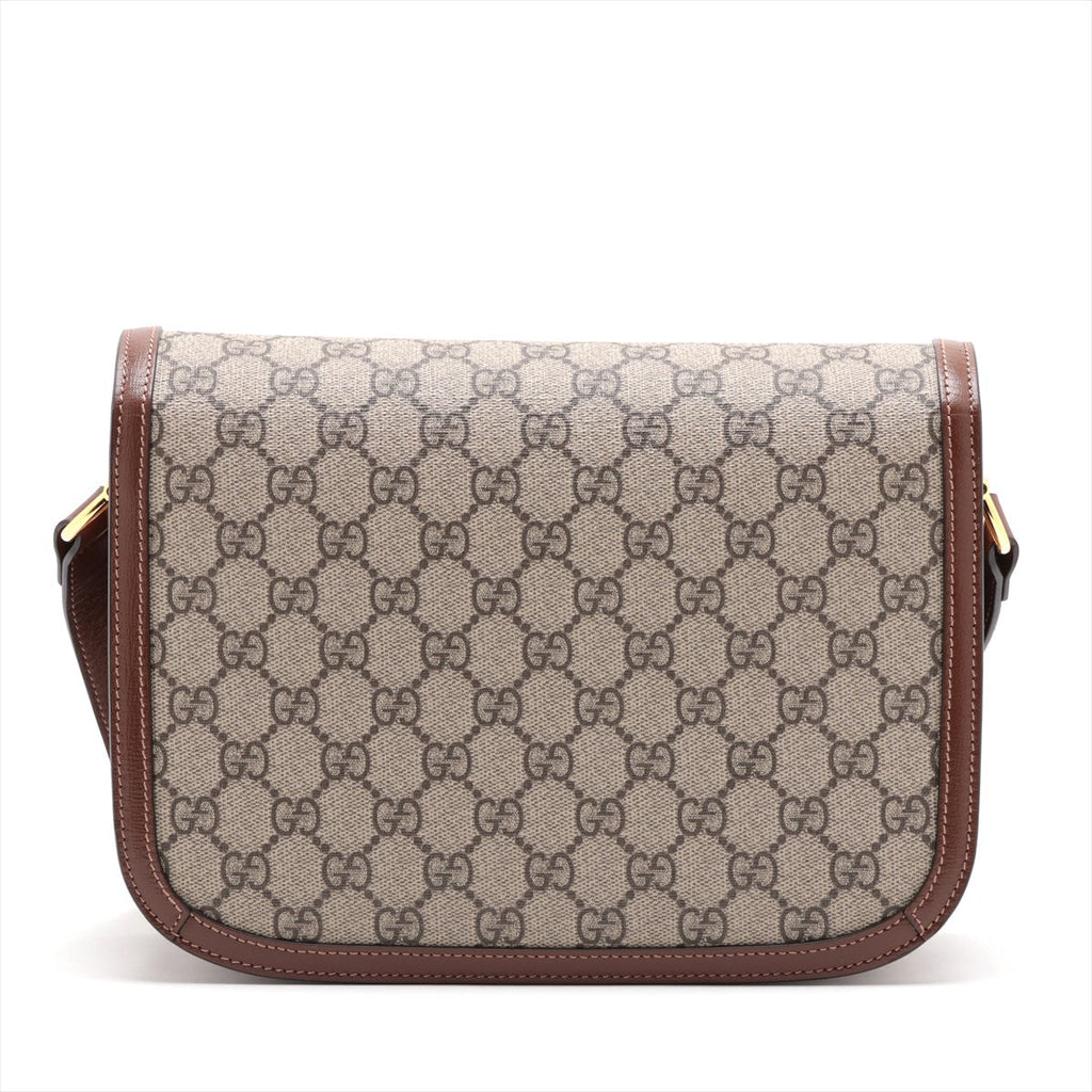 Gucci Brown GG Supreme Horsebit 1955 Shoulder Bag [Clearance Sale]