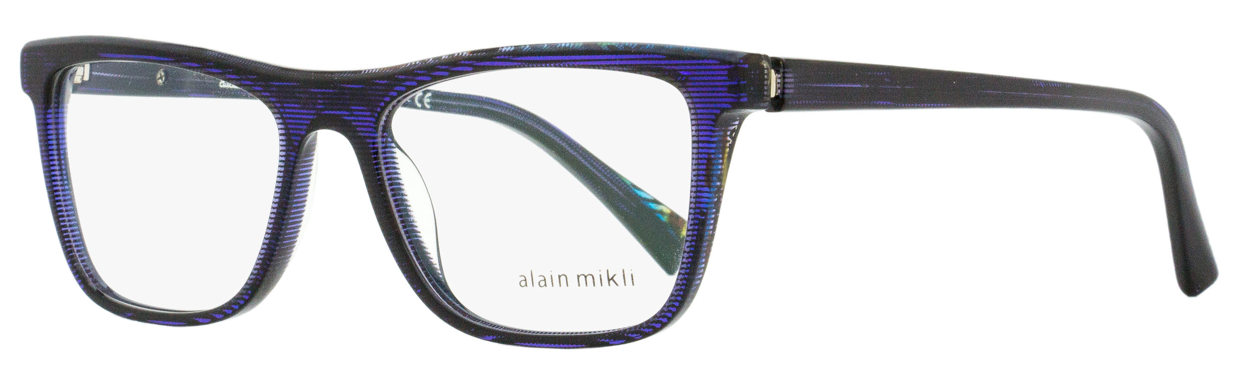 Alain Mikli Rectangular Eyeglasses A03083 003 Chevron Blue/Blue 54mm 3083 Chevron Blue Blue