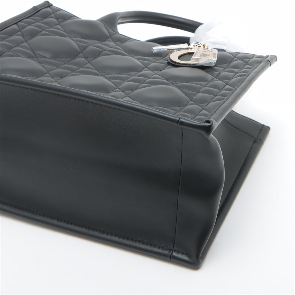 Christian Dior Black Leather Small Book Tote [Clearance Sale]