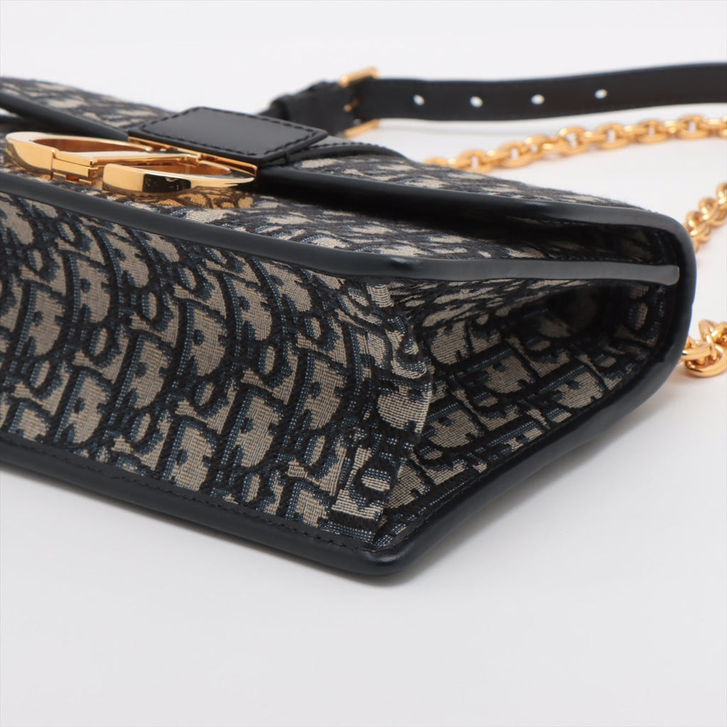 Christian Dior Blue Dior Oblique Jacquard 30 Montaigne Bag [Clearance Sale]