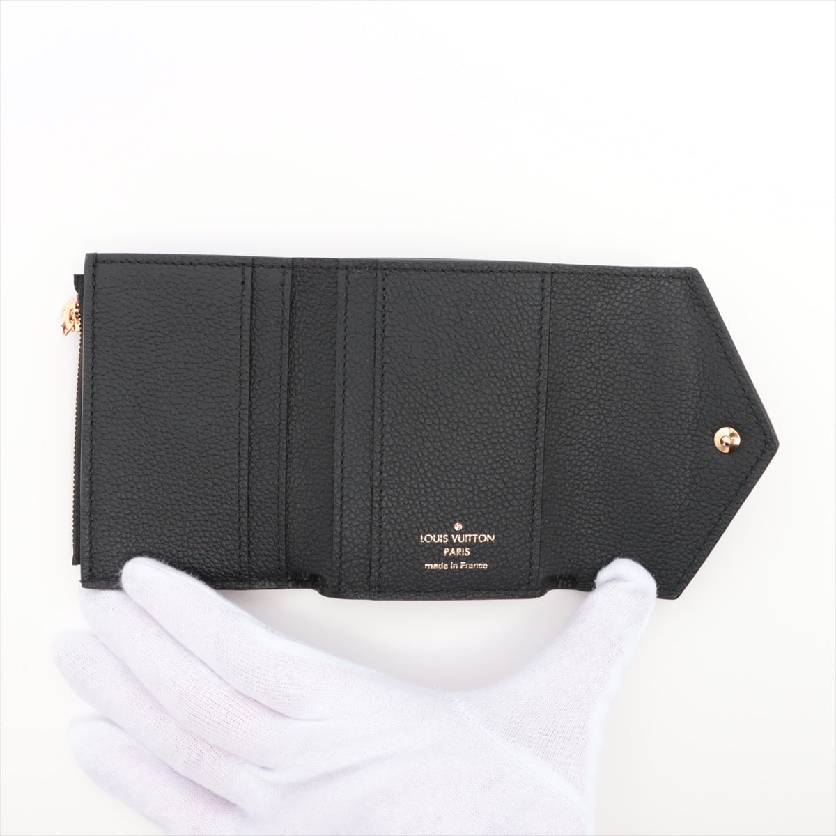 Louis Vuitton Noir Monogram Empreinte Leather Zoe Wallet [Clearance Sale]