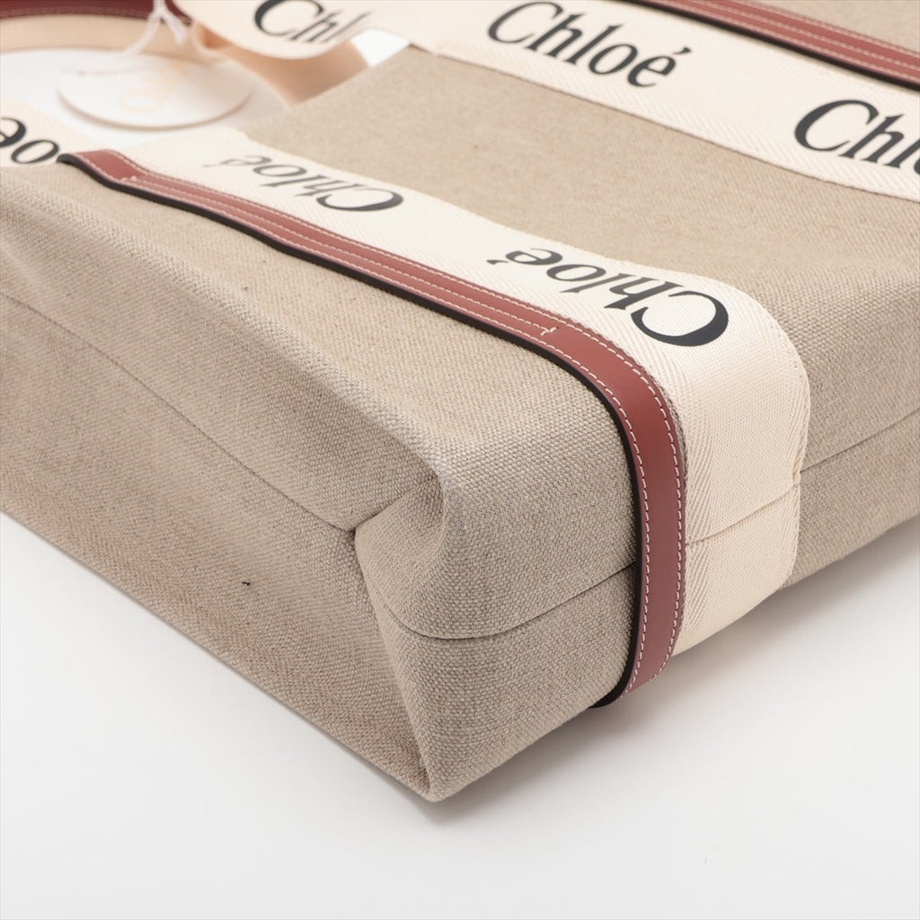 Chloe Brown/ Beige Woody Medium Tote Bag [Clearance Sale]