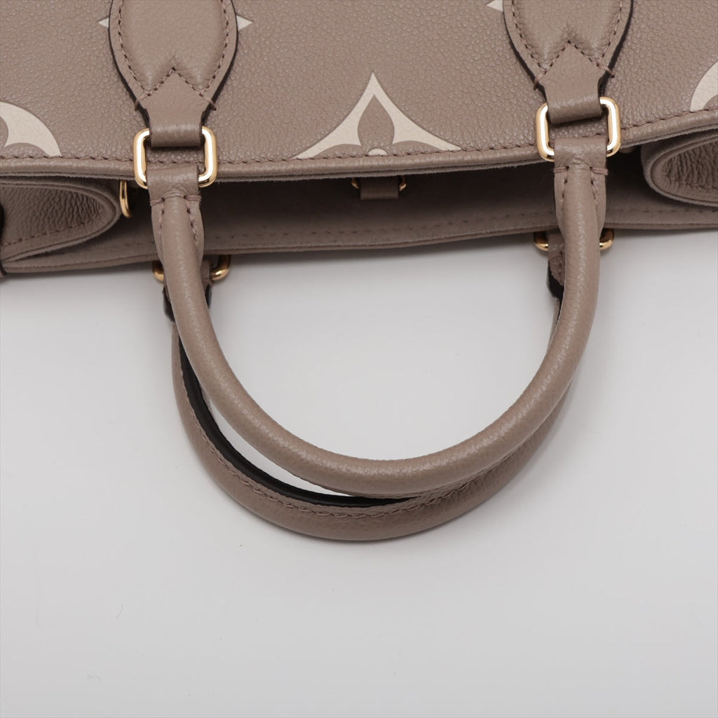 Louis Vuitton Tourterelle Bicolor Monogram Empreinte Leather OnTheGo PM [Clearance Sale]