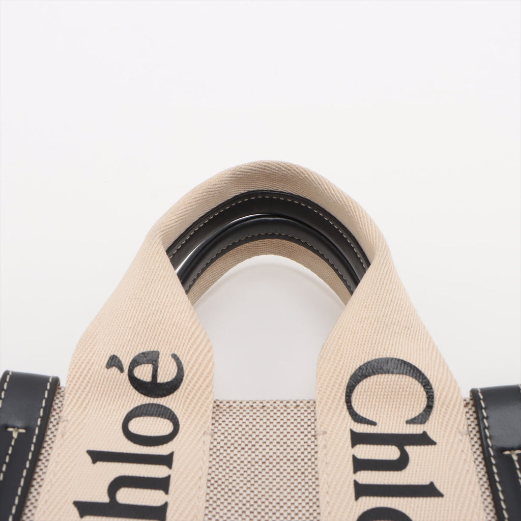 Chloe Black Beige Woody Small Tote Bag [Clearance Sale]