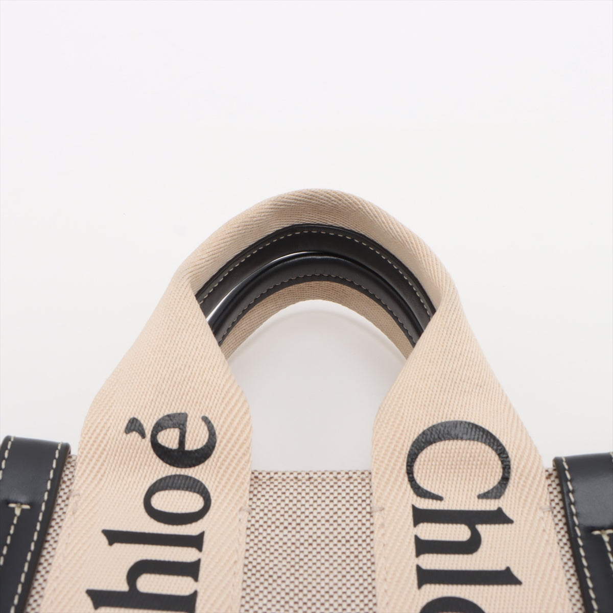 Chloe Black Beige Woody Small Tote Bag [Clearance Sale]