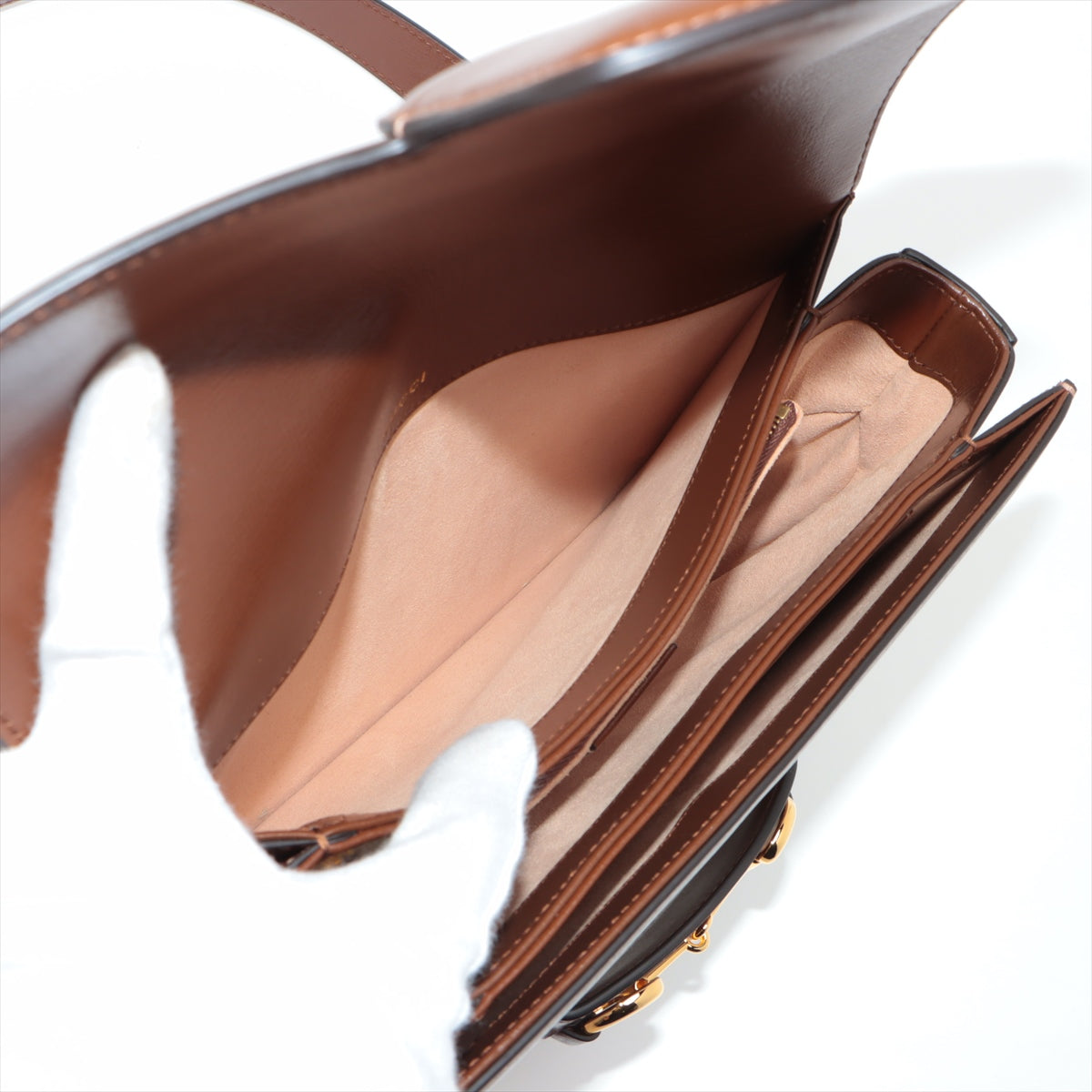 Gucci Brown GG Supreme Horsebit 1955 Shoulder Bag [Clearance Sale]