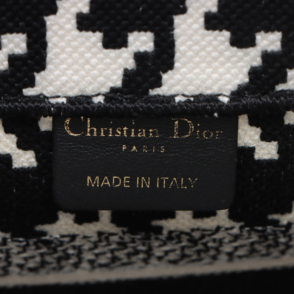 Christian Dior Black X White Canvas Small Book Tote [Clearance Sale]