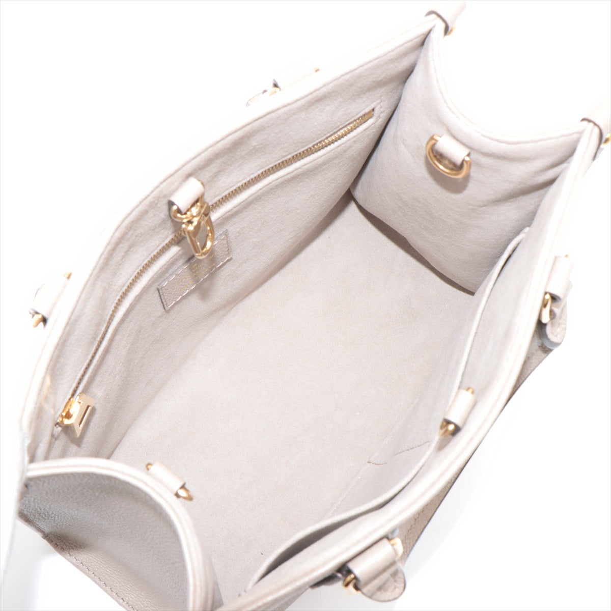 Louis Vuitton Tourterelle Bicolor Monogram Empreinte Leather OnTheGo PM [Clearance Sale]