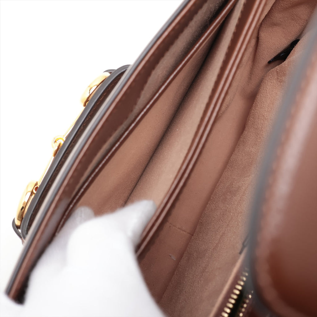 Gucci Brown GG Supreme Horsebit 1955 Shoulder Bag [Clearance Sale]