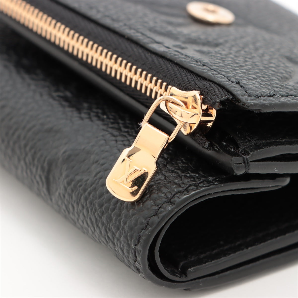Louis Vuitton Noir Monogram Empreinte Leather Zoe Wallet [Clearance Sale]