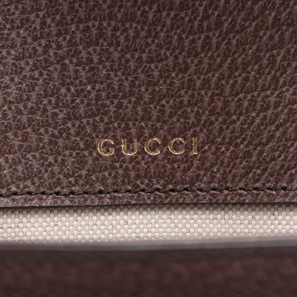 Gucci Brown Canvas Jumbo GG Horsebit 1955 Mini Shoulder Bag [Clearance Sale]