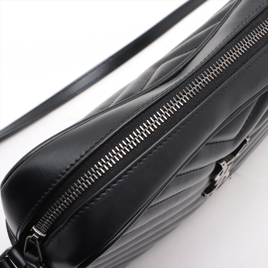 Saint Laurent Black Leather Lou Camera Bag [Clearance Sale]