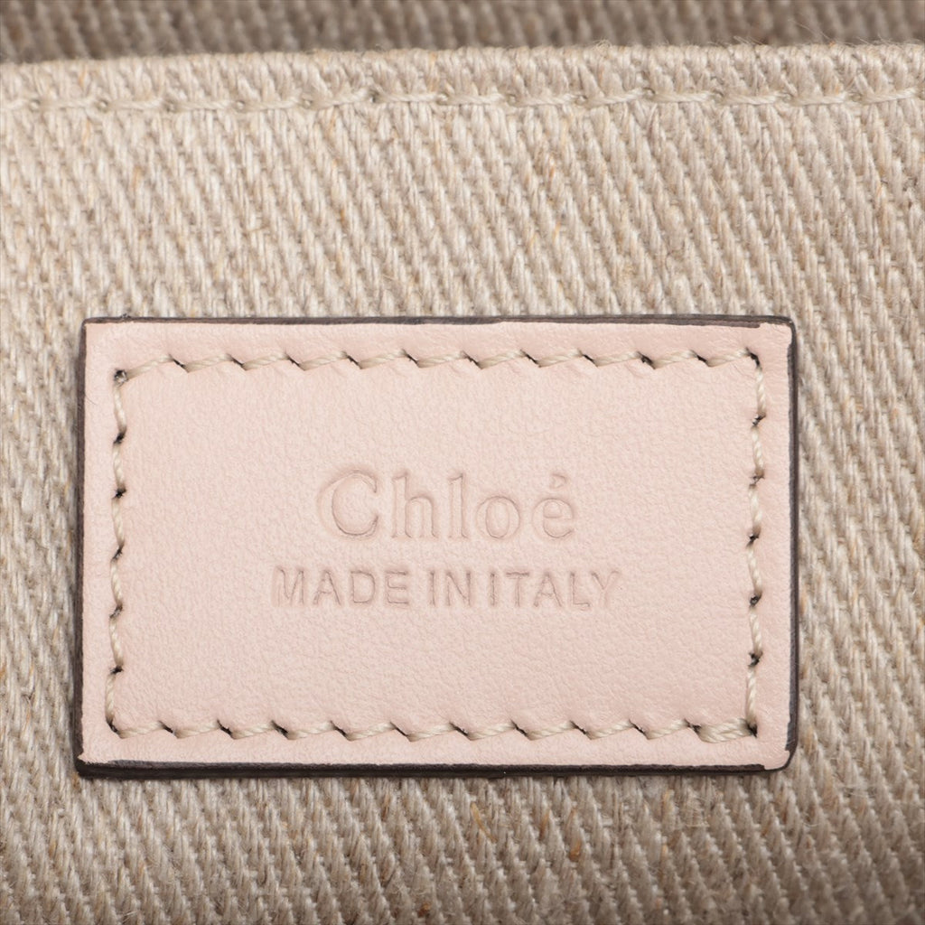 Chloe Pink Beige Woody Medium Tote Bag [Clearance Sale]