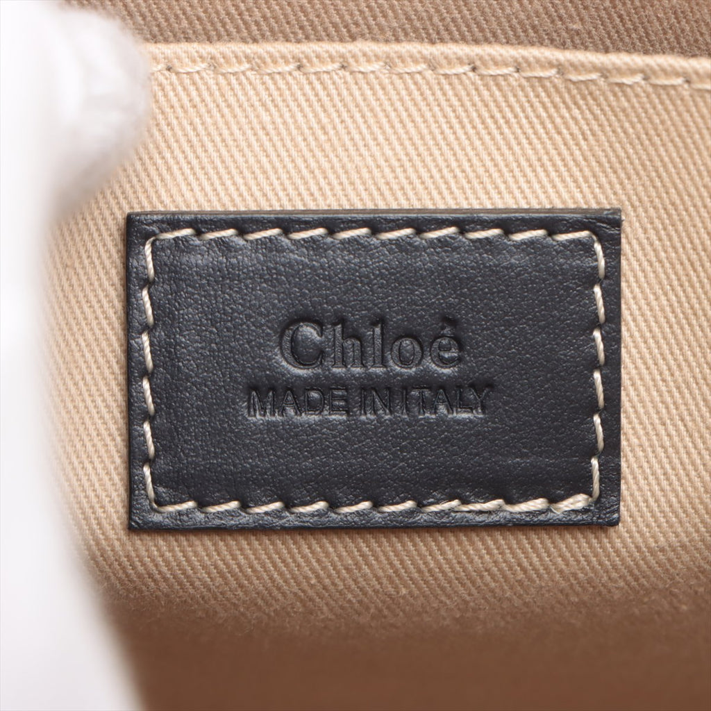 Chloe Black Beige Woody Small Tote Bag [Clearance Sale]