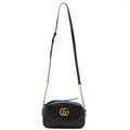 Gucci Black GG Marmont Matelasse Small Shoulder Bag - 2 [Clearance Sale]