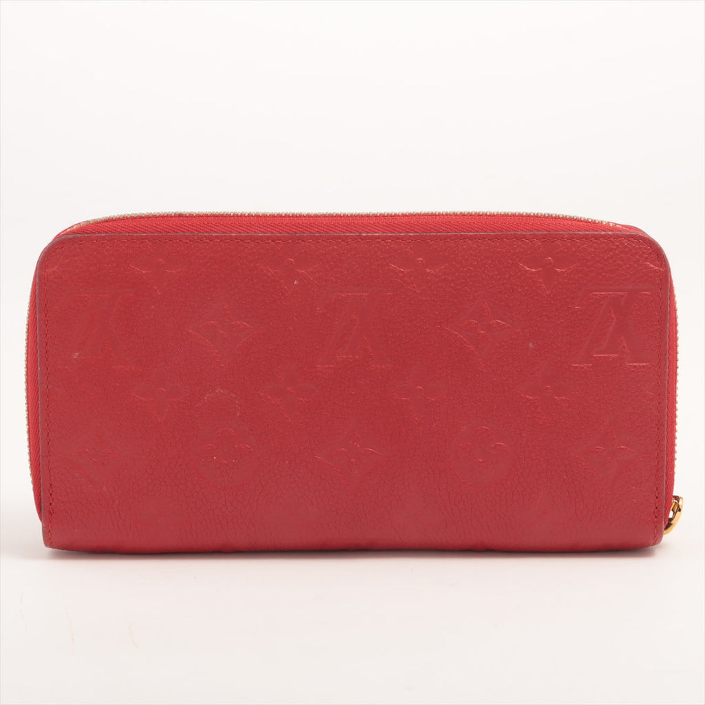 Louis Vuitton Red Empreinte Leather Zippy Wallet [Clearance Sale]