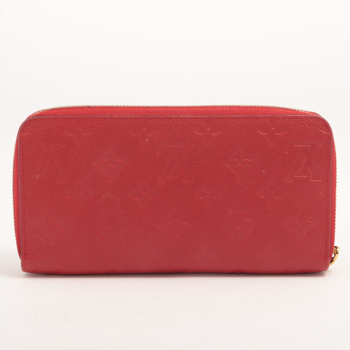 Louis Vuitton Red Empreinte Leather Zippy Wallet [Clearance Sale]
