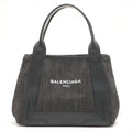 Balenciaga Black Denim Navy Small Cabas [Clearance Sale]