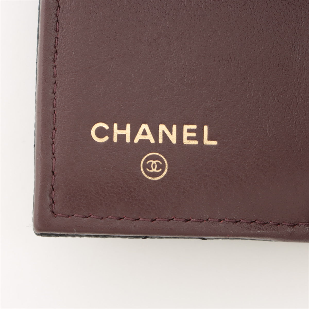 Chanel Caviarskin Compact Wallet Black