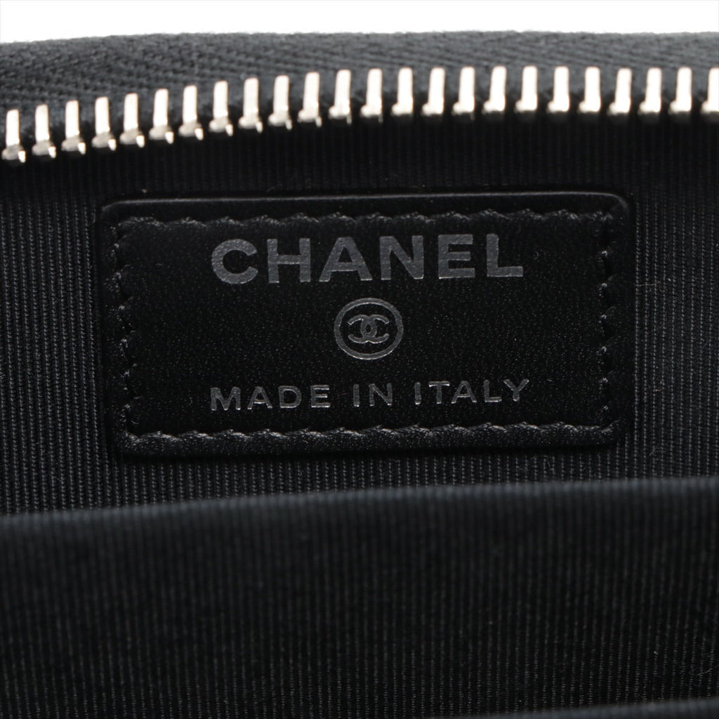 Chanel Nuback Caviar Coin Case Black