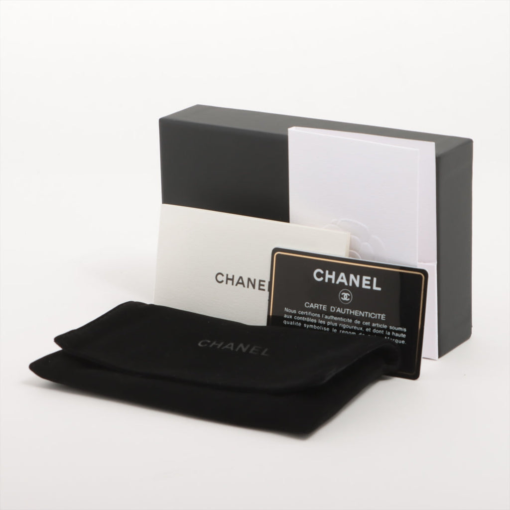 Chanel Chevron Caviar Green/Grey Coin Case