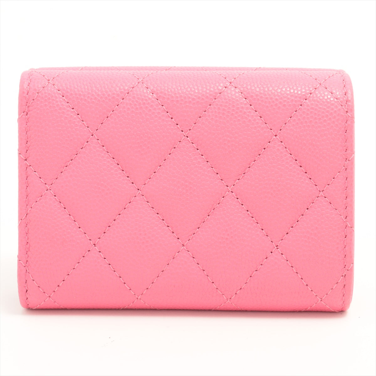 Chanel Pink Caviar Compact Wallet