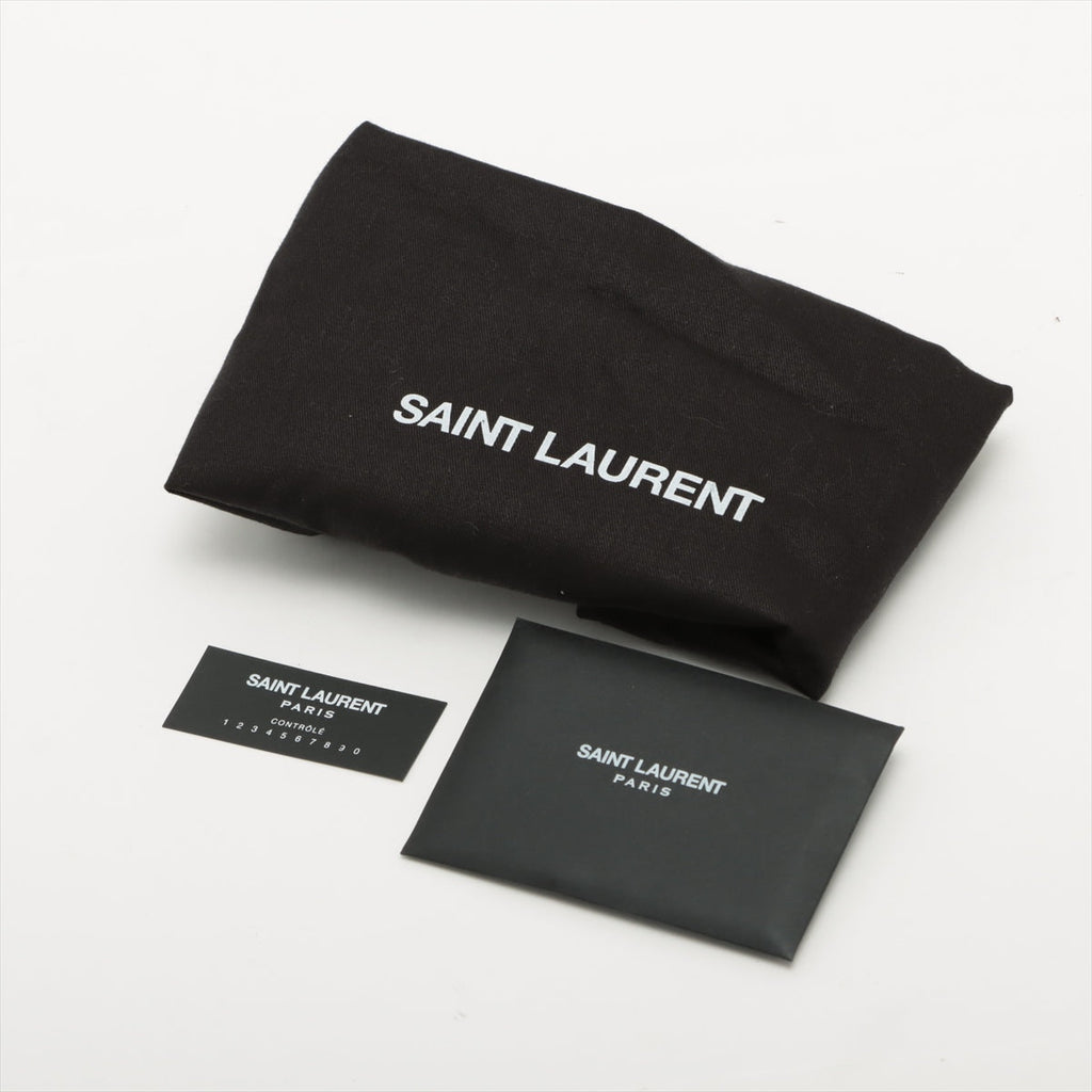 Saint Laurent Black Grain De Poudre Embossed Leather Kate Medium Chain Bag [Clearance Sale]