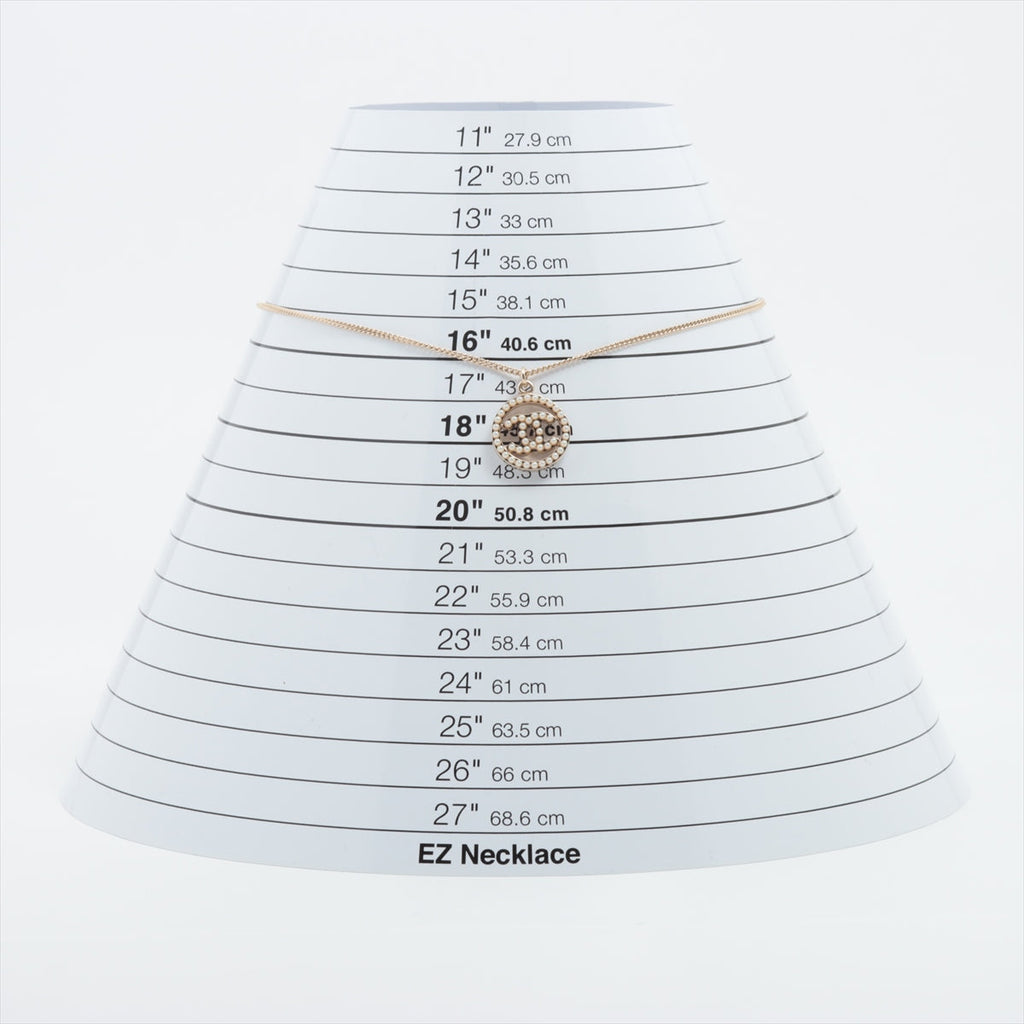Chanel Coco Logo Pearl Necklace Costume Jewellery