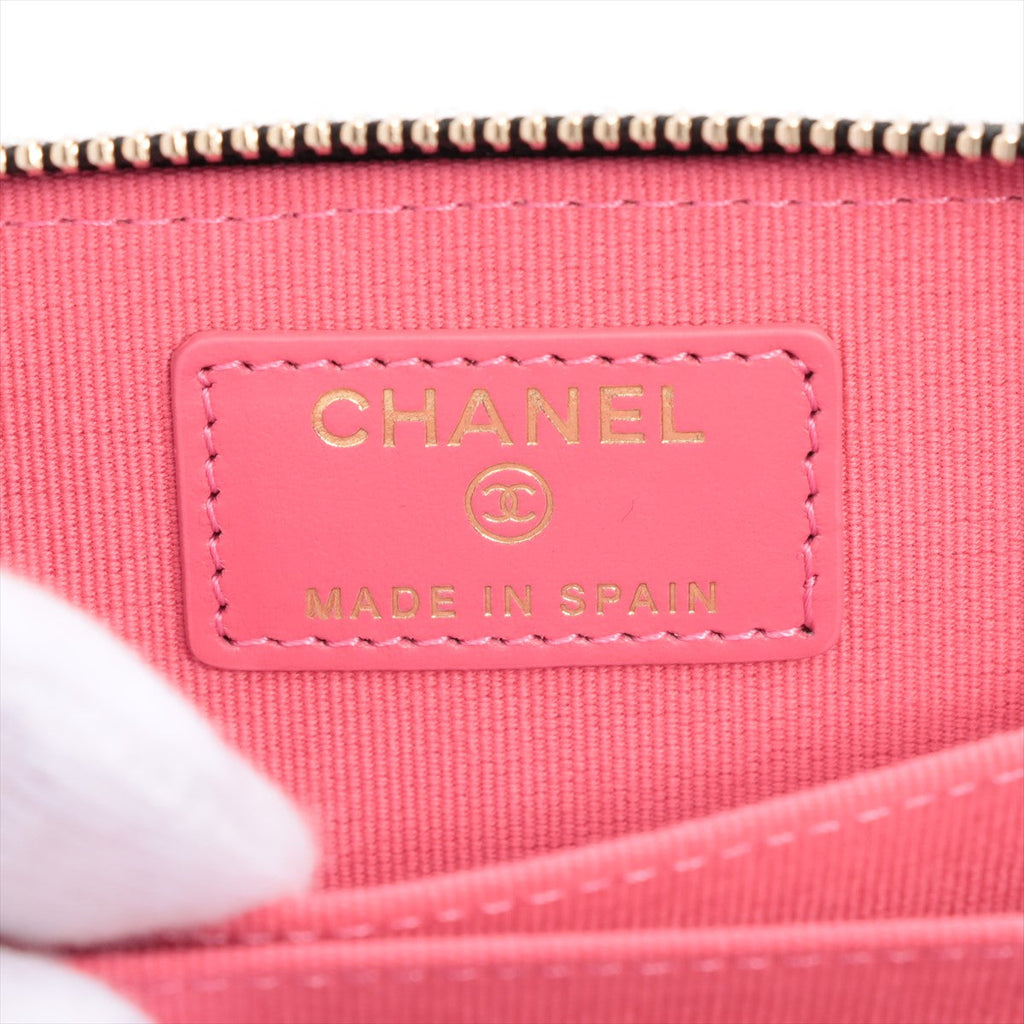 ITEM 16 - Chanel large CC Zip Compact Wallet Caviar Black (Microchip)