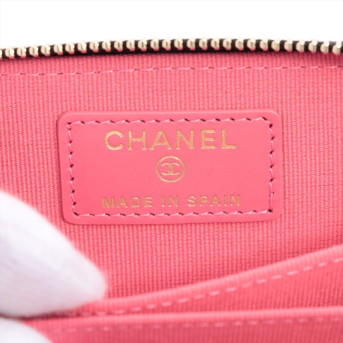 ITEM 16 - Chanel large CC Zip Compact Wallet Caviar Black (Microchip)