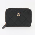 Chanel Black Caviar Leather Classic Zipped Coin Purse [Clearance Sale]