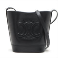 Celine Black Leather Triomphe Small Bucket Bag [Clearance Sale]