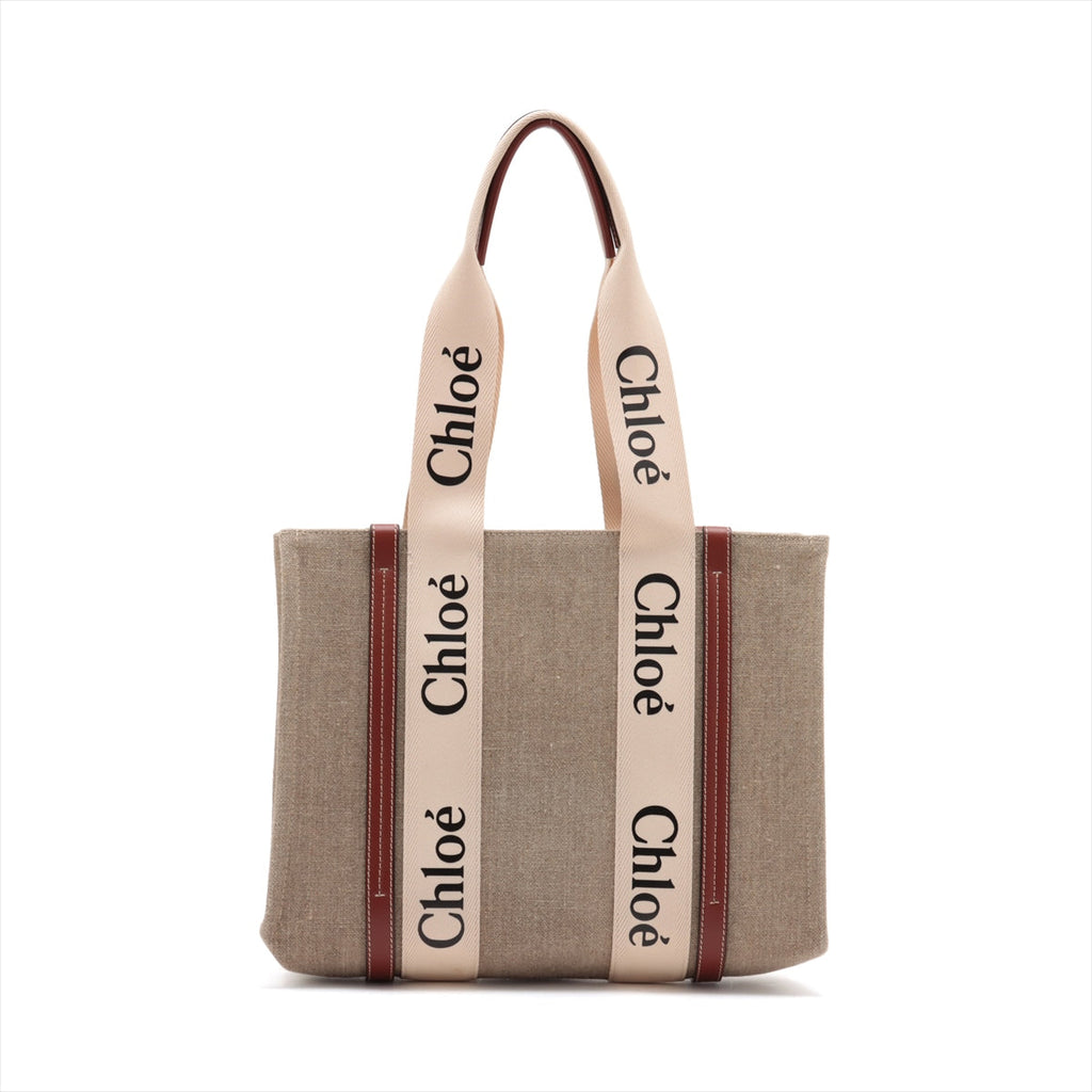 Chloe Brown/ Beige Woody Medium Tote Bag [Clearance Sale]