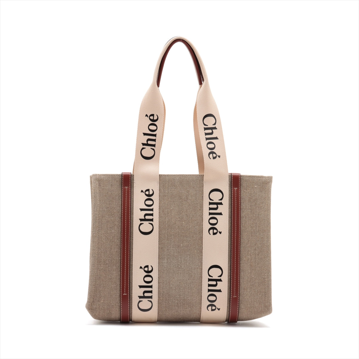 Chloe Brown/ Beige Woody Medium Tote Bag [Clearance Sale]