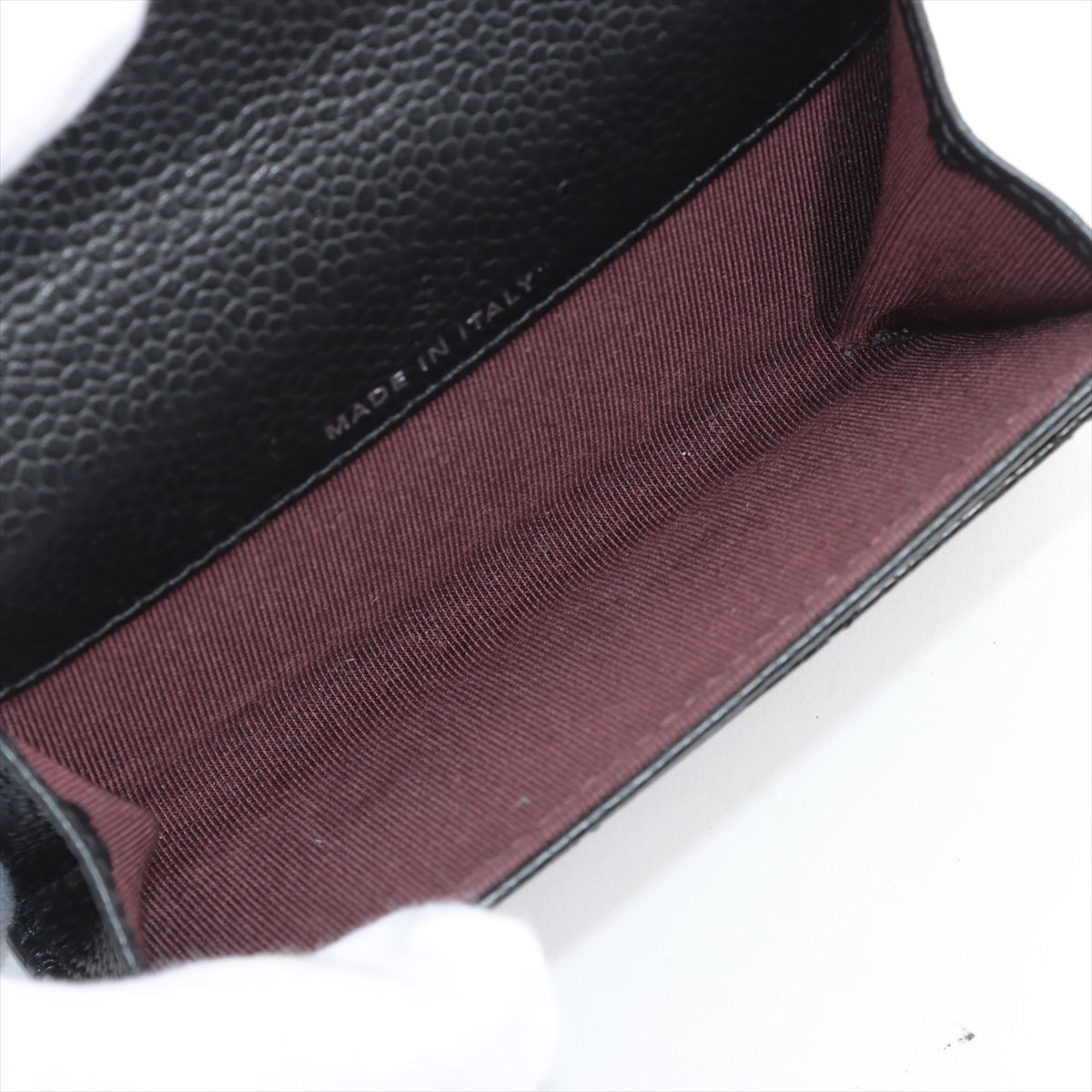 Chanel Caviar Black Card Case