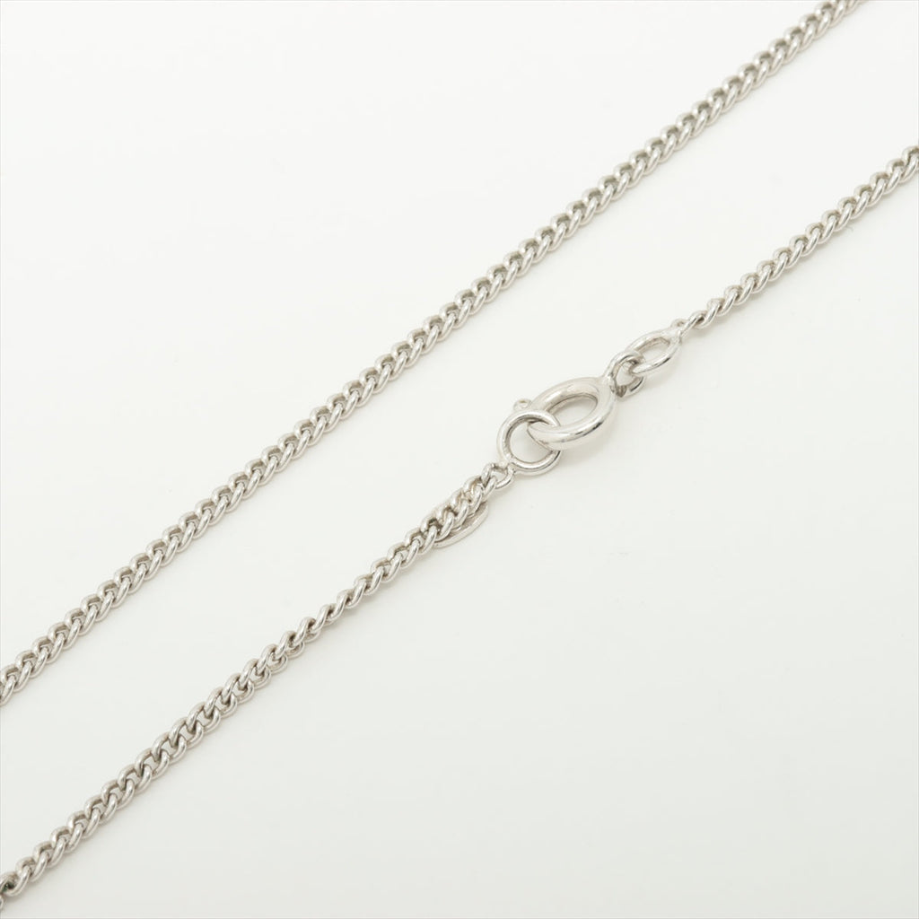 Chanel CC Silver Rhinestone Necklace (Costume Jewellery)
