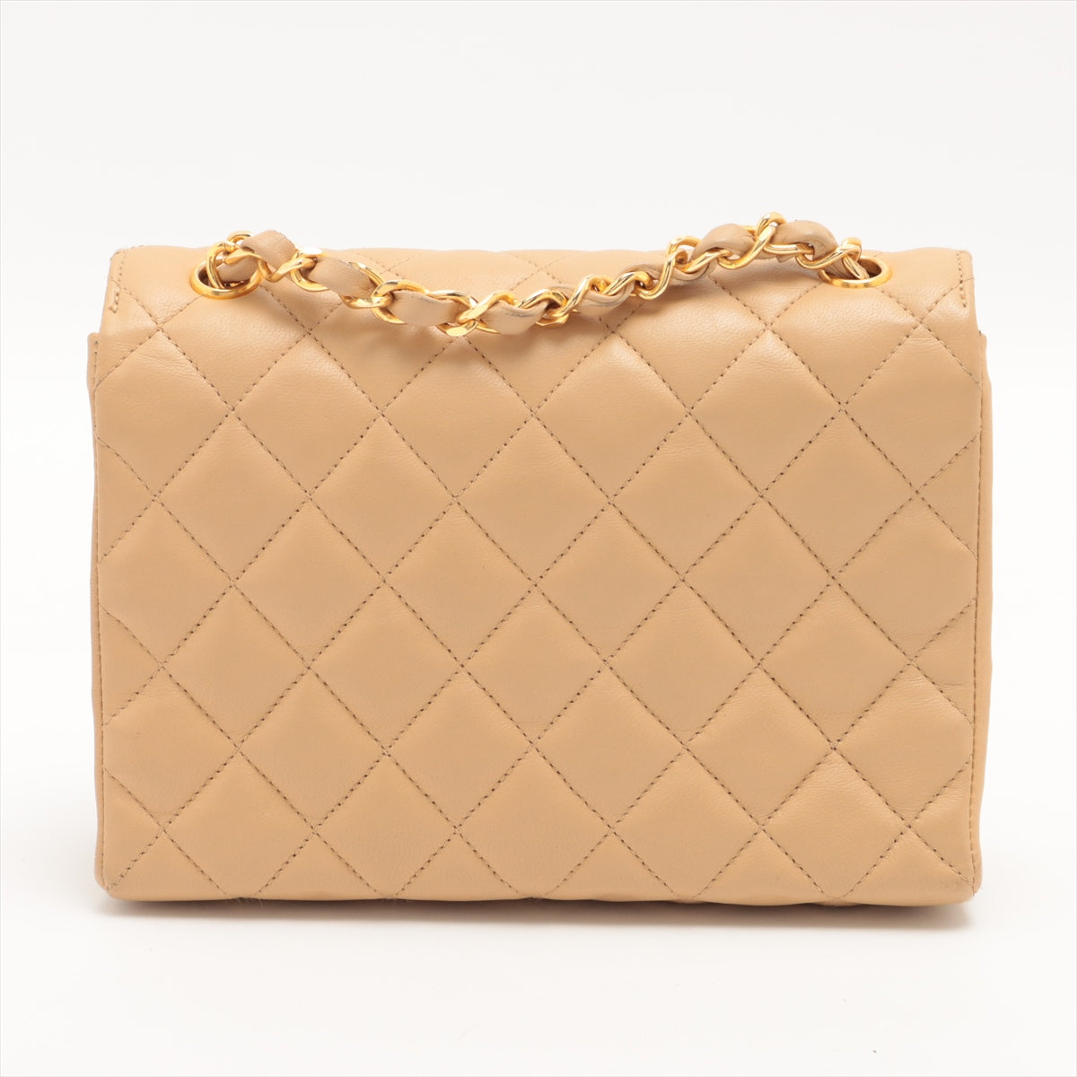 ITEM 17 - Chanel Vintage Mini CC Beige Single Flap Bag