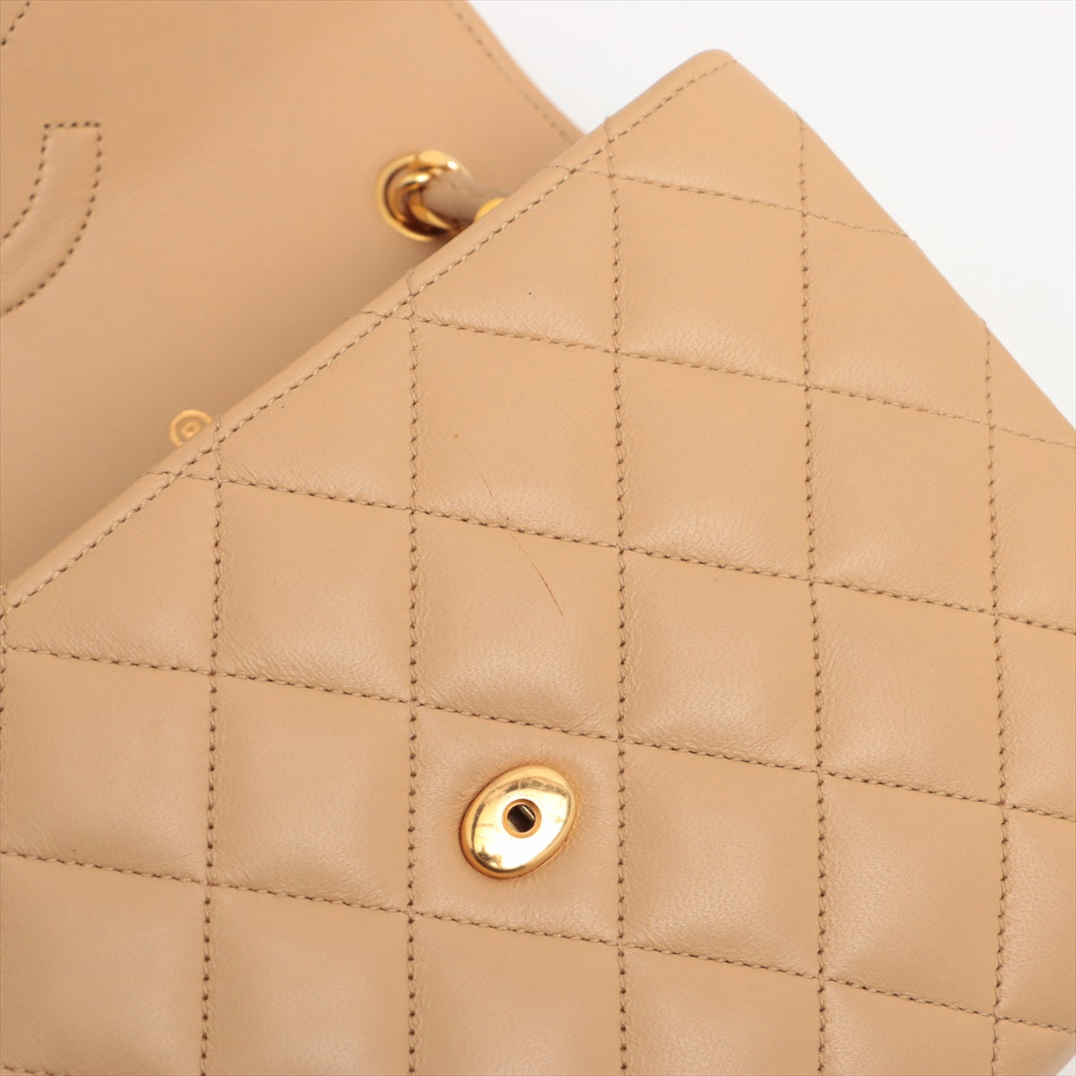 ITEM 17 - Chanel Vintage Mini CC Beige Single Flap Bag