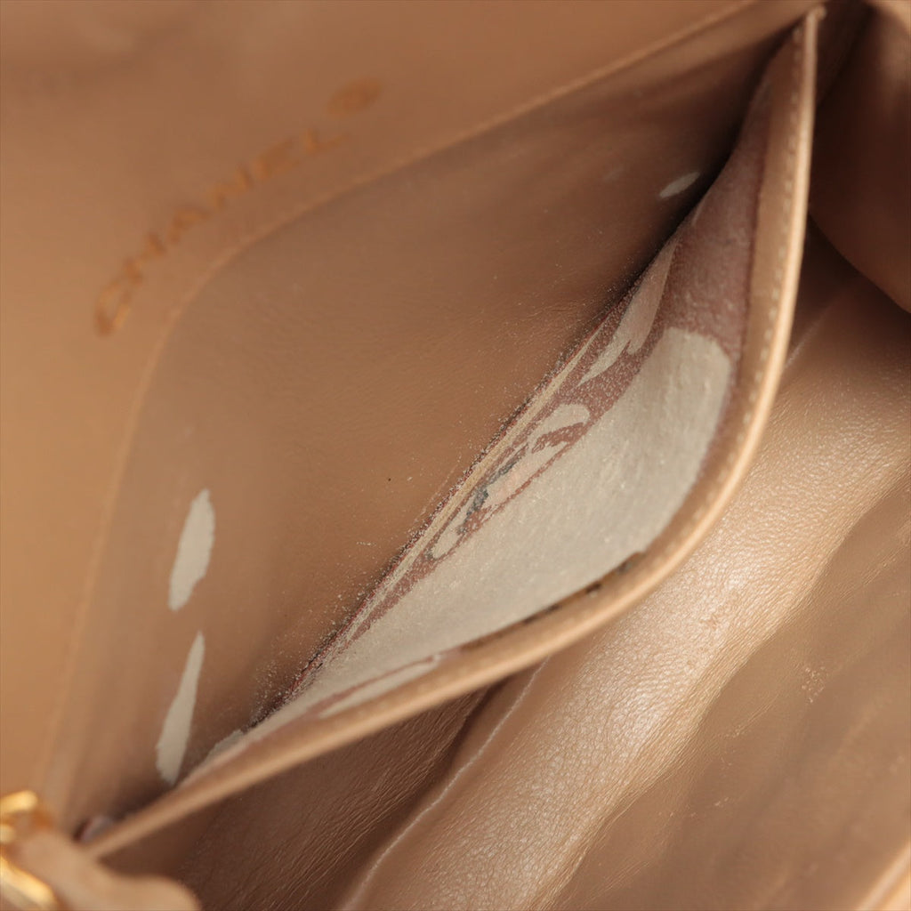 ITEM 17 - Chanel Vintage Mini CC Beige Single Flap Bag