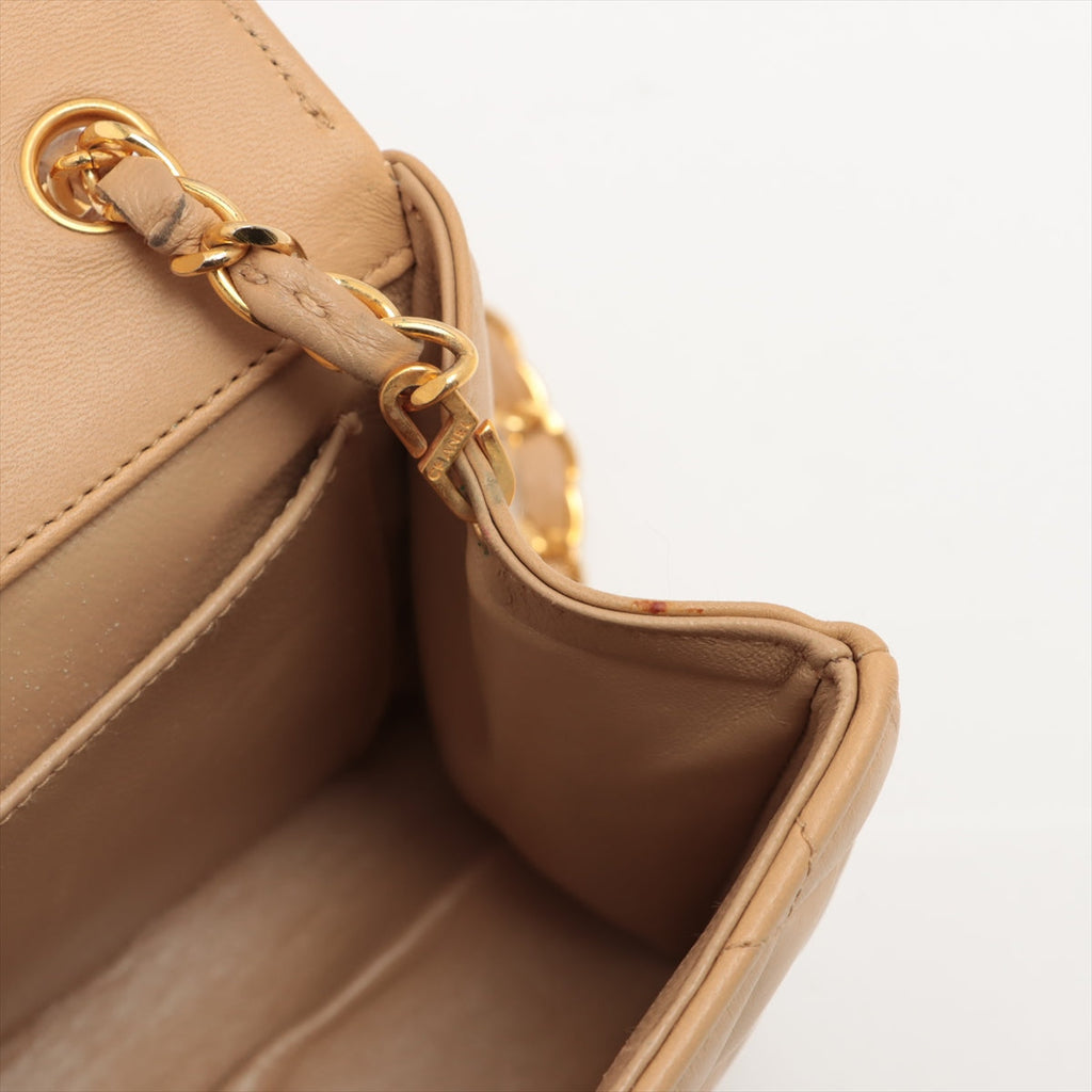ITEM 17 - Chanel Vintage Mini CC Beige Single Flap Bag